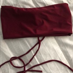 Burgundy/Maroon Bikini Top